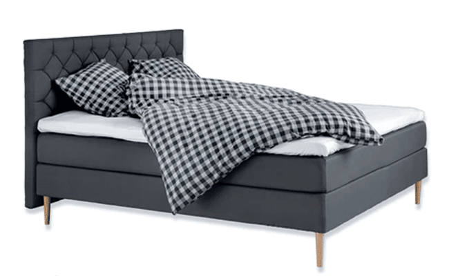 Norland-kontinentalseng-med-10-cm-luksus-topmadras Halvanden mands seng