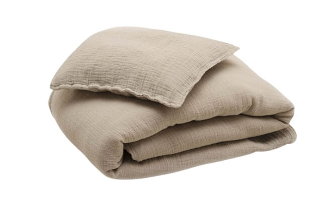 Muslin Baby Bedding Set Olive
